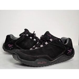 Kuru Womens CHICANE Shoes Sneakers Black Purple Leather US 11.5 Hiking Outdoors